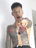 dy王俊男纹身颜值痞粗KTJ黑DJu